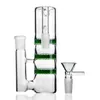 Catcher di cenere di vetro cattura di riciclar tre ashcatcher da 14 mm 18 mm adattatore maschio femmina per bong d'acqua di vetro e brongone tubo d'acqua