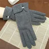 Gants d'hiver chauds tricotés pour femmes, coupe-vent pour l'extérieur, écran frotté, doublure polaire, conduite, Ski, P31