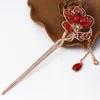 Epecket DHL Retro-style hairpin tassel stepping glass alloy hair ornament DAFZ013 Hair Jewelry Hairpins