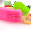 Push It Fidget Toys Porte-monnaie Porte-clés Pendentif Petits sacs à fermeture éclair en silicone Bulles de doigt Jouet de décompression sensorielle Mode Puzzle Cas Portefeuille Porte-clés Cadeau de Noël