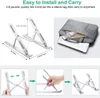 Laptop Stand,Portable Adjustable Tablet Computer Stand,Aluminum Alloy Folding Laptop Stand Compatible MacBook Air Pro,More 10-15.6"Laptops & Tablet(Space Silver)