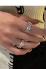 DiWenfu Luxury Brand 925 Стерлинговые серебряные обручальные кольца для женщин 3 караты AAA + кубическое кольцо циркония 14k золотые украшения Bizuteria