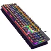 Mekaniska tangentbordskombinationer och muskombinationer Optiska spelare Andning Backlights Gaming Keyboard USB Wired for Desktop Laptop