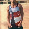 Men's T-Shirts 2022 Summer Vest Top European And American Trend Fashion Clothes 3d Street Oversize Short-sleeved Tshirt