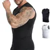 Camisetas para correr, chaleco ajustado para hombre, entrenamiento deportivo de baloncesto, secado rápido, transpirable, alta elasticidad, camiseta sin mangas para gimnasio para hombre, corsé