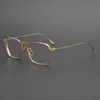 패션 선글라스 프레임 티타늄 프레임 클래식 안경 투명한 명확한 렌즈 근시 처방 광학 여성 남성 글래스