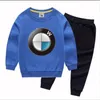 Детская новая мода Classic Spring Baby Одежда с длинными рукавами + брюки осенний спортивный свитер напечатаны мальчики и девочки зимний костюм 2-8T
