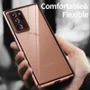 Magnetic Metal Privacy Tempered Glass Phone Cases For Samsung Galaxy S21 S20 S10 S9 Plus Note 20 10 9 Ultra A50 A51 A70 A71 Cover