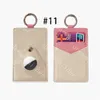 2021 Toppmodedesigner Fall för fall PU-läder Key Chain Cardholder Anti-Lost Device Protective Cover Air Tag Shell7755714