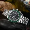 Mens relógios 44mm relógio de quartzo Aço Inoxidável Azul Black Dial relógios de pulso Assuntos de negócios Montre de Luxe Master Presente