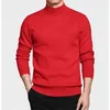 Maglione da uomo Solido Pullover Collo a lupetto Primavera e autunno Abbigliamento sottile Moda Canottiera Taglia da M a 4XL 211102