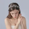 TRiXY H233 3 couleurs bandeau strass perle bijoux femmes mariage bandeau de cheveux alliage feuilles mariée casque
