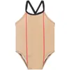 Enfants bébé fille une pièce maillot de bain imprimé à carreaux filles maillots de bain rayures Bikini enfants maillot de bain vêtements de plage combinaison vêtements