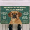 3D Printed Please Remember Pitbull Dogs House Rules Custom Doormat Non Slip Door Floor Mats Decor Porch 04 220301