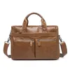 Bolsas de escritório de couro genuíno de homens de alta qualidade para laptop saco de bolsas para laptop shortcases mensageiros bolsas