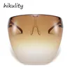 Super Big One Piece Face Mask For Women And Men New Fashion Unique Oversized Party Eyewear Female Sexy Cool Gradient Sun Glasses8383828