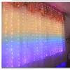 Kerstversiering LED Koper Draad Gordijn Licht String USB Afstandsbediening Haak Laag Voltage Slaapkamer Kamer Decoratie Rainbow