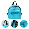 Borse scolastiche 1pc Casual Backpack Borsa in stile trasparente con gelatina trasparente