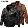 Lederen Jas Mannen Jassen Mode Merk Motorfiets Lederen Jas Kwaliteit PU Bovenkleding Mannen Winter Male Design Jacket 5XL 6XL 211009