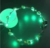 50% Off Ketting Knipperende LED Strings Glow Bloem Hoofdbanden Licht Party Haar Garland Lichtgevende Krans Bruiloft Meisje Kinderen Speelgoed 500 Stks