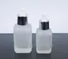 Flacon compte-gouttes carré en verre avec Pipette pour les yeux, flacon vide pour huiles essentielles d'aromathérapie, 10, 20, 30ml, 2021