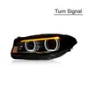 Bildelar LED-str￥lkastare f￶r BMW F10 F18 520I 525I 530I 535I DRL Turn Signal High Beam Lens Str￥lkastare 2010-16