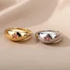 Wedding Rings Pink Zircon Five-pointed Star Ring Flower Black Round Cubic Zirconia Gold For Woman Bride Knuckle Female Jewelry