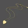 luxe hart ketting vrouw roestvrij staal paar gouden ketting hanger sieraden op de nek cadeau voor vriendin accessoires groothandel