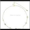 Kettingen Kettingen Hangers Sieraden Gedelicaat Dainty Klassieke Fijne Sterling Sieraden Tiny Hollow Charm Dunne Sier Link Chain Star Choker Necklace