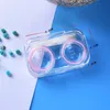 Fashion Contact Lens Case Kit Прозрачные Портативные Контейнеры Путешествия Линзы Eyewear Набор JXW908