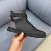 Rivoli Sneaker Boot Classic Hi-Top Shoe Black Leather Designers Shoes Runner Trainer snekaers
