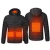 PARATAGO hiver vestes chauffantes hommes femmes chauffé vêtements chauds USB chaleur longue coton randonnée chasse Ski manteaux P9113-4