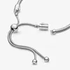 925 Sterling Silber Armband Luxusschmuck Verstellbares Diy Damen Juwely Fashion Classic Geschenk