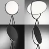 Lámparas de pie Superloon Lámpara LED Diseñador italiano Creativo simple Negro / Blanco Trípode Estudio ajustable Soporte de noche