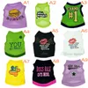18 Color Dog Apparel Sublimation Shirts Pet Clothes Red Lip This Is Why Summer Ventilation Doggy Slogan Costume Cute Heart Vest for Small Dogs T-Shirt M White A47