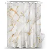 Shower Curtains Printed Gold Marble Curtain Pattern Polyester Waterproof Hanging Bathroom Home Decor