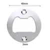 Sublimation Round Bottle Opener 40mm Wine Beer Opener Bar Drinking Accessories with Screws Home Kitchen Party Supplies