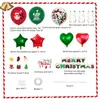 1 Set Weihnachtsballon Weihnachten Plaid Pull Flag Banner Spirale Ornamente Großhandel Weihnachtsfeier Ballons