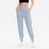 Lösa sportbyxor Kvinnors körande Yoga Joggers Pocket Fritid Snabbtorkande Fitness Leggings Workout Gym Kläder