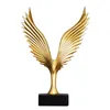 Eagle Wings Abstract Resin Figurines Living Room Decoration Model Crafts Gold Ornament Office Decor Wedding Gifts Handcrafts T200617