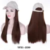 Synthetic Wigs Baseball Cap With Hair A Integrated Long Hairpiece Natural Wavy6997202