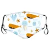 Nieuwe Marine Printed Children Mask Re-Wassable Cotton Cloth Anti-Dust Outdoor Maskers