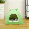 Sprzedawaj łóżek dla kota w domu ciepły mały dla kotów psy gniazdo składane jaskiniowe jaskiniowe maty do spania produkty zimowe y200330