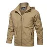 Giacca da uomo primavera Giacca a vento da esterno Cappotto con cappuccio Giacca da trekking da uomo da trekking Giacche sottili militari leggere casual 2021 X0621