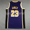 Mans City Basketball Jerseys 23 James 6 Lebron Russell 0 Westbrook Carmelo 7 Anthony 3 Davis Jersey Top Stitched 8 24 Purple Yellow White Black Bryant 75th Verjaardag