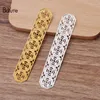 Boyute (30 stuks / partij) 82 * 15mm metalen messing stempelen plaat filigraan DIY handgemaakte sieraden bevindingen componenten