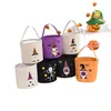 12 Styles 24*23cm/9.4*9.1inch Halloween Tote DIY Candy Bucket Party Gift Reusable Storage Traveling Bags Pumpkin Handbag SEAWAY CCF8569