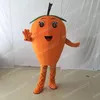 Halloween Orange Loquat Mascot Kostym Högkvalitativ Tecknad Karaktär Outfits Suit Unisex Vuxna Outfit Christmas Carnival Fancy Dress