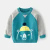 Autumn New Boys Casual Style Sweater Small and Medium Mens Pullover Childrens Round Neck Trend Cartoon Sweater Girls Sweaters Y1024