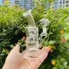 New 5 inch Mini Glass Dab Rigs Bong Skull Egg Inline Perc Glass Water Pipe Tall Recycler Oil Rigs vs Beaker